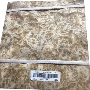 Chapa de Madera de Madroño Dorado de Alta Calidad, 0.5mm, Chapa Natural de Madroño Dorado para Muebles - Product Image 1