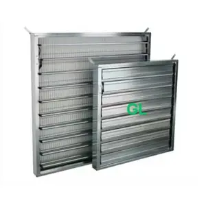1400*1400 customized electric or manual ventilation shutter louver wall mount air flow window for greenhouse industry factory