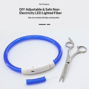 USB-Aufladbares LED-Haustier-Blinklicht Leuchtendes Nachtlicht Zuschneidbares Hundehalsband für Alle Jahreszeiten und Feiertage - Product Image 2