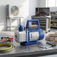 Pompe à vide rotative à une seule étape pour climatiseur, système HVAC, réfrigération, pompe à vide en alliage d'aluminium