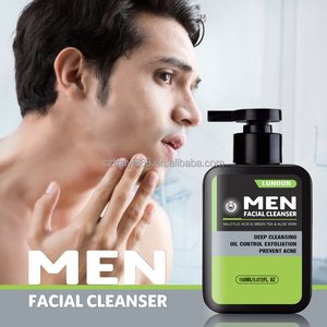 Nettoyant visage à l'extrait d'<span class=keywords><strong>aloe</strong></span> <span class=keywords><strong>vera</strong></span> <span class=keywords><strong>pour</strong></span> hommes, nettoyant anti-acné, contrôle de l'huile, rétrécissement des pores, nettoyant moussant rapide <span class=keywords><strong>pour</strong></span> le visage - Product Image 1