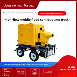 Camion pompe de drainage des inondations, pompe centrifuge haute pression en fonte, auto-amorçante, à vide, multifonctionnelle, de type ouvert, OEM - Product Image 1