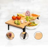 Talenan Lipat Anti-Toksik dengan Kaki Lipat Ukuran Besar 16x12 Inci Anti-Selip, Desain Cerdas Berpatenten Hemat-Ruang untuk Dapur