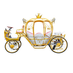 حفل زفاف اليقطين الوردي الكهربائي ، عربة حصان كهربائية/عربة يقطين وردي صغيرة - Product Image 1