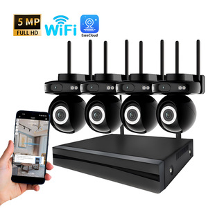 12MP ngoài trời wifi màu đêm tầm nhìn NVR Kit an ninh giám sát Ptz không dây 4 kênh CCTV Hệ thống camera Pan Tilt máy ảnh - Product Image 1