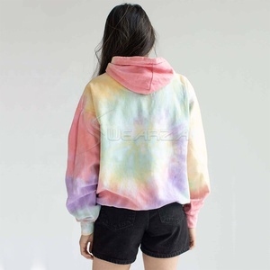 Sudaderas con capucha informales multicolores con tinte de corbata para mujer, sudaderas con capucha y sudaderas con tinte de corbata, ropa de calle - Product Image 2