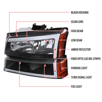 Für 2002-2006 Chevrolet Avalanche/ 2003-2007 Silverado LED-Leiste mit suquentiellen Blinker LED-Leiste Scheinwerfer & Stoßstangen lichter