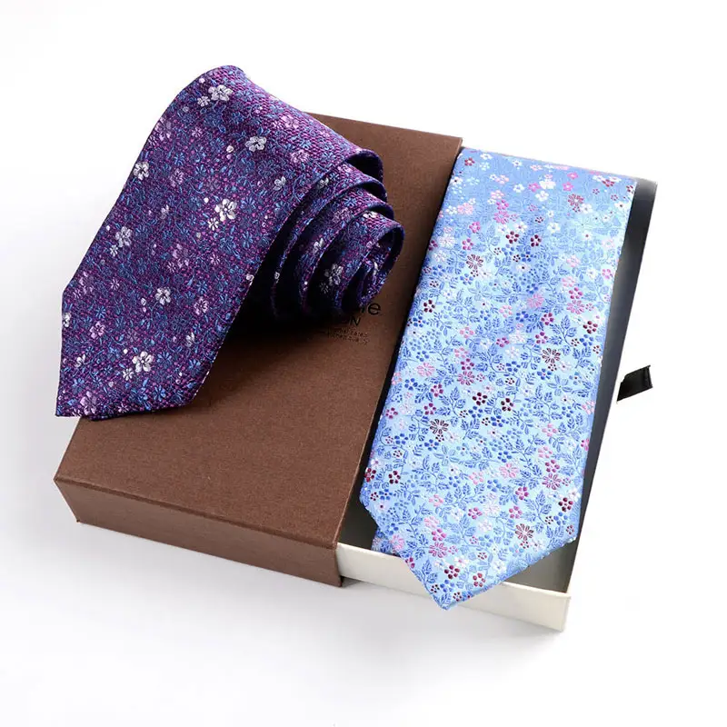 Китайский производитель, оптовая продажа, галстук с цветочным принтом, 100% ручной работы, высокое качество, модный цвет, роскошный Шелковый тканый галстук для мужчин