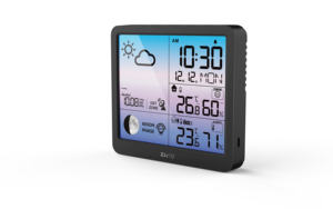 Барометр термометр влажности sharp атомно-изготовленный на заказ цифровой ЖК-дисплей вес календарь рекламные настольные часы/Погодная станция - Product Image 5