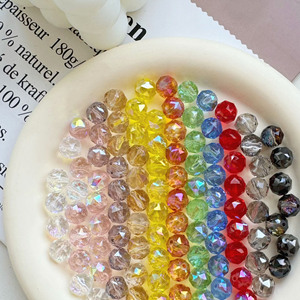 Handgefertigte 10mm Blumenkugel Kristallglasperlen DIY Kleidungszubehör Handyketten Galvanisierte Perlen Lampwork-Glas - Product Image 4