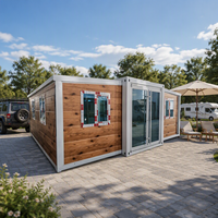 Maisons conteneurs pliantes modulaires préfabriquées modernes de Chine, de luxe, extensibles, à structure en acier, installation facile, pour hôtels et villas, prix