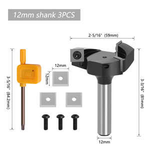 Mũi Dao Phay 3 Lưỡi Loại Kẹp 2 Chân Kèm Vòng Bi Dụng Cụ Cắt <span class=keywords><strong>Cnc</strong></span> Dao Phay Gỗ Dao Phay - Product Image 3