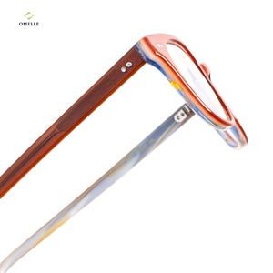 Handmade trong suốt kính quang học khung bất thường hợp thời trang Thiết kế dành cho nam giới và phụ nữ nhỏ Acetate cảnh tượng khung - Product Image 5