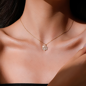 FUAMAY 925 argent Sterling pavé CZ ukrainien Trident collier délicat doré complexe Trident en forme de pendentif collier femmes - Product Image 5