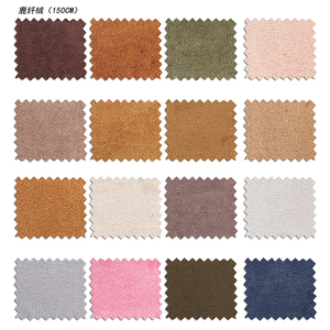 Bán Hot sẵn sàng kho trang trí nội thất Chất liệu sợi nhỏ may sofa da lộn không thấm nước vải - Product Image 5