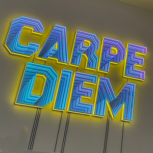 Luces <span class=keywords><strong>de</strong></span> neón personalizadas para club nocturno, decoración <span class=keywords><strong>de</strong></span> boda, infinitas para Love Abyss, hoja <span class=keywords><strong>de</strong></span> espejo, letras, transformador <span class=keywords><strong>de</strong></span> Control remoto - Product Image 4