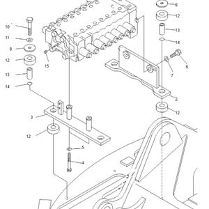 วาล์วควบคุมไฮดรอลิกแบบสปูลสำหรับรถขุดเบลพาร์ทส์ รุ่น PC128 วาล์วควบคุมรถขุด 723-36-16500 สำหรับโคมัตสึ - Product Image 5