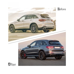 Kit di Conversione Carrozzeria per <span class=keywords><strong>Mercedes</strong></span> <span class=keywords><strong>GLC</strong></span> 63, Accessori per Aggiornamento Facelift <span class=keywords><strong>Mercedes</strong></span> Benz <span class=keywords><strong>GLC</strong></span> X253 2015-2019 - Product Image 4