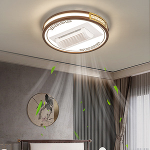 <b>Ceiling</b> Fan <b>Light</b> Minimalist Chinese Style Full Spectrum <b>LED</b> Flush Mount For Living Room Bedroom 220V - Product Image 2