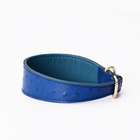 Collier de chien en cuir véritable large de luxe réglable étanche en gros stocké personnalisé petit grand accessoires de marche pour animaux de compagnie
