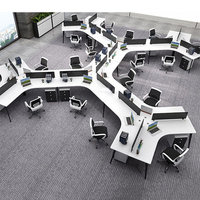 Mobilier de bureau design moderne Panneau de qualité Table de bureau en bois à prix compétitif