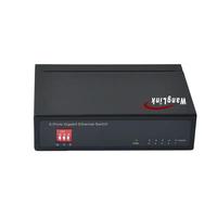 Commutateur Ethernet Gigabit 5 ports non géré OEM ODM avec 4 ports RJ45 10/100/1000mbps et 1 liaison montante pour les fonctionnalités de vidéosurveillance Fonction QoS