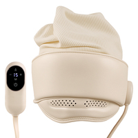 Masseur de cou multi-zones avec airbag, thérapie thermique, Bluetooth, commande manuelle filaire, rechargeable par USB pour le voyage/le bureau, soulagement du stress