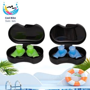 Tapones para los Oídos de Silicona Personalizables, Espiral para Natación, Impermeables, para Baño, Buceo, Anti-Asfixia, Juego Profesional con Pinza Nasal - Product Image 3