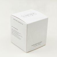 Boîte de soin de la peau en papier de coton de luxe, dorure or rose, emballage RTE pour masque à l'acide hyaluronique