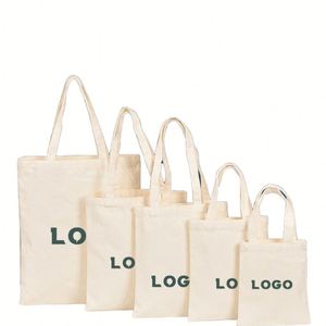 New Arrival Custom Logo Cartoon Pattern Long Multiple Size Options Durable Printable Surface <b>Canvas</b> <b>Bag</b> for DIY Crafts Branding - Product Image 1