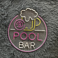 Bar de piscine billard LED enseigne au néon bar boutique maison piscine Pub bière décor signe meilleur cadeau personnalisé néon Bar signe
