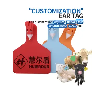 HED-ET118 reflective cattle wholesale goat cattle sheep eartag animal ear tags