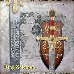 Épée des Chevaliers Templiers Maçonniques Meilleure Qualité Personnalisée Cosplay Maçonnerie Anneau de l'Épée du Seigneur 25CM Non Affûtée - Product Image 2