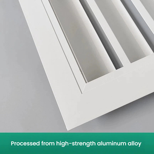 Persiana <span class=keywords><strong>di</strong></span> Ventilazione in Alluminio per Pareti Esterne, Antipioggia, Antiruggine, Resistente alle Intemperie, con <span class=keywords><strong>Dimensioni</strong></span> Personalizzabili - Product Image 4