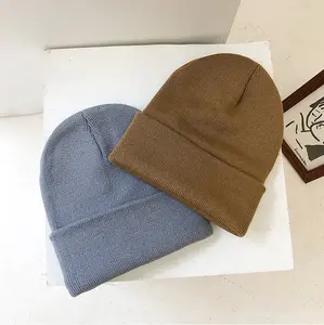 Grands bonnets pour hommes et femmes, bonnet brodé avec logo, bonnet en tricot, chapeaux pour hommes et femmes