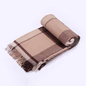 TAIFU Factory OEM/ODM Wholesale 23um 100% Merino <strong>Wool</strong> <strong>Shawl</strong> 400GSM 130*160+10*2cm Throw <strong>Shawl</strong> with Tassel - Product Image 1