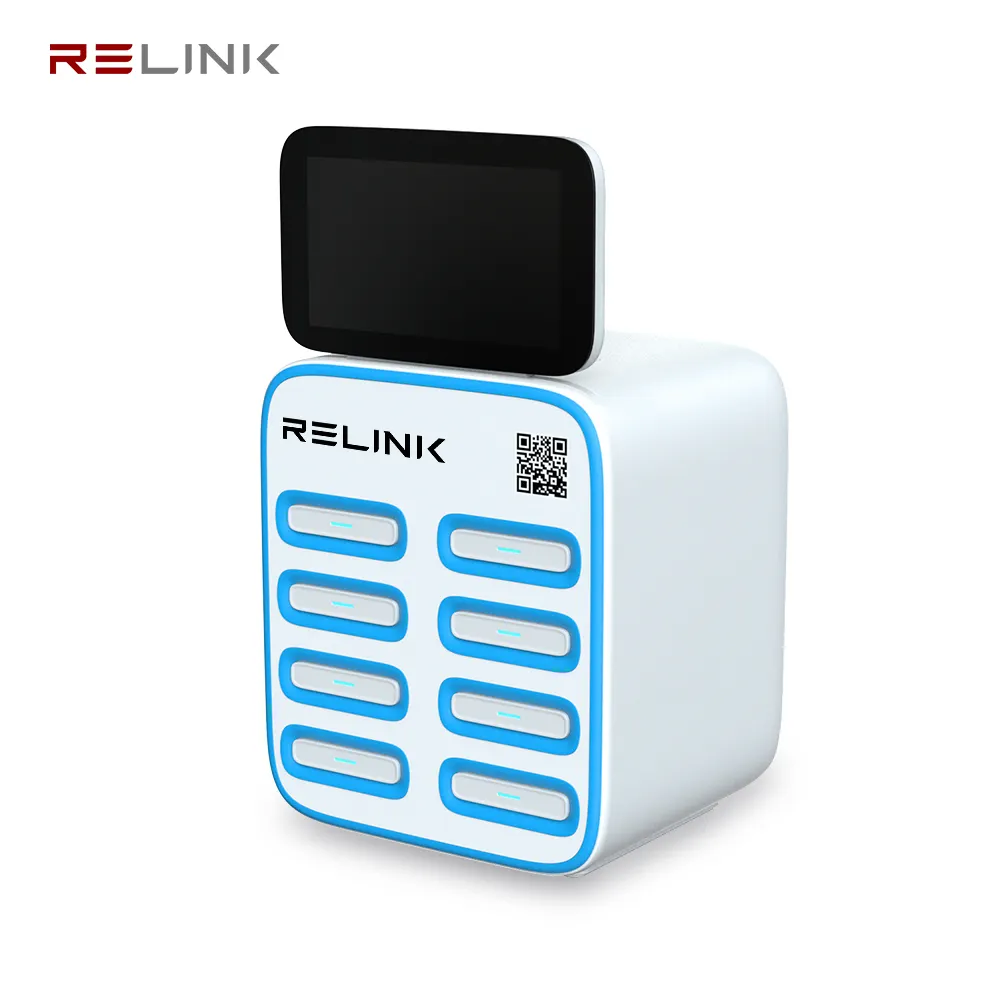 Relink 8 Slot Power Bank Kast Sharing Mobiele Telefoon Oplader Kiosk