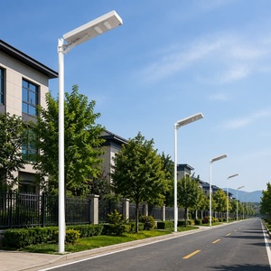 โคมไฟถนนพลังงานแสงอาทิตย์รุ่นโปร ปี 2026 โคมไฟถนน LED พลังงานแสงอาทิตย์อะลูมิเนียมทันสมัย โคมไฟถนนพลังงานแสงอาทิตย์กันน้ำสำหรับภายนอกอาคาร - Product Image 1