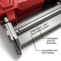 Cloueuse sans fil 18 Ga. à moteur sans balais, batterie au lithium, chargeur de 100 clous pour le bois, les moulures, les meubles, la menuiserie et le bricolage