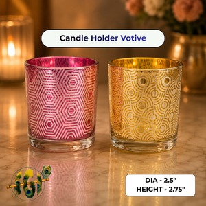 Portavelas de Vidrio Hecho a Mano, Resistente al Calor, de Alta Calidad para Navidad, Pascua y San Valentín - Product Image 5