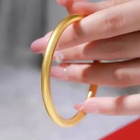 Bracelet de luxe en or massif 24 carats Xinfly, design jonc avec prix