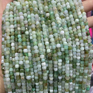 Perles en <span class=keywords><strong>pierre</strong></span> semi-précieuse naturelle <span class=keywords><strong>de</strong></span> haute qualité en gros 4x4mm perles cubes en amazonite à facettes carrées pour la fabrication <span class=keywords><strong>de</strong></span> bijoux (AB2129) - Product Image 3