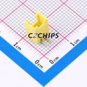 W200110K-2PY2123 Wire-to-Board Pin Header Bent Lead Through Hole,P=2mm Connector 1x2P 2mm Right Angle Insert HY - Product Image 1