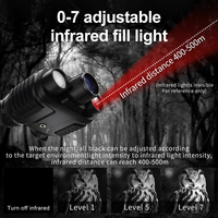 Shun Tai Xin Lunettes de vision nocturne à fixation sur tête avec batterie 4500 mAh, résolution 4K, grossissement 8X, vision nocturne couleur, portée de 300 mètres, 30 ips