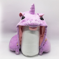 Coussin de voyage en forme de U avec capuche animale mignonne, support de nuque portable en mousse à mémoire de forme 2-en-1 pour enfants et adultes, idéal pour la sieste en avion