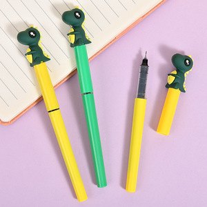 Stylo à bille rechargeable en gros, à séchage rapide, motif dessin animé créatif, stylo roller mignon dinosaure pour étudiants, stylo de signature - Product Image 4