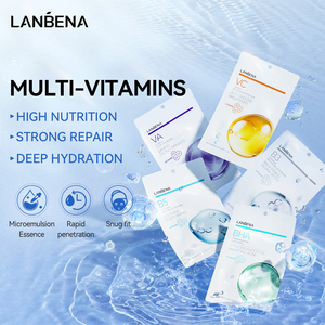 แผ่นมาส์กหน้าวิตามินซี คอลลาเจน สำหรับผู้หญิง LANBENA รุ่นใหม่ - Product Image 1