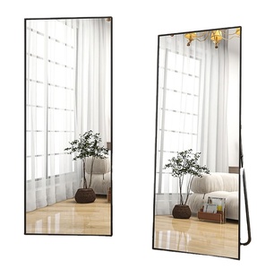 Specchio con struttura in lega di alluminio temperato con struttura in metallo senza luce specchio da parete con struttura in metallo - Product Image 1