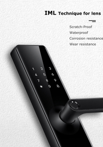 Serrure de porte intelligente antivol Sinovo pour extérieur avec contrôle par application Tuya WiFi, empreinte digitale, BLE, 4 piles AA, noir, garantie 1 an - Product Image 5