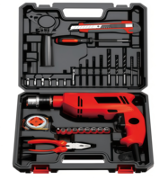 Ensemble de perceuses à percussion 24-100 pièces avec batterie au lithium FY-6028-6039, kit d'outils électriques sans fil pour le bricolage à domicile et la construction